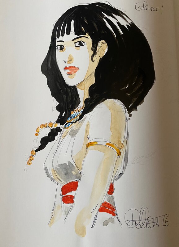 Isabelle Dethan, illustration originale, Meresankh. - Sketch