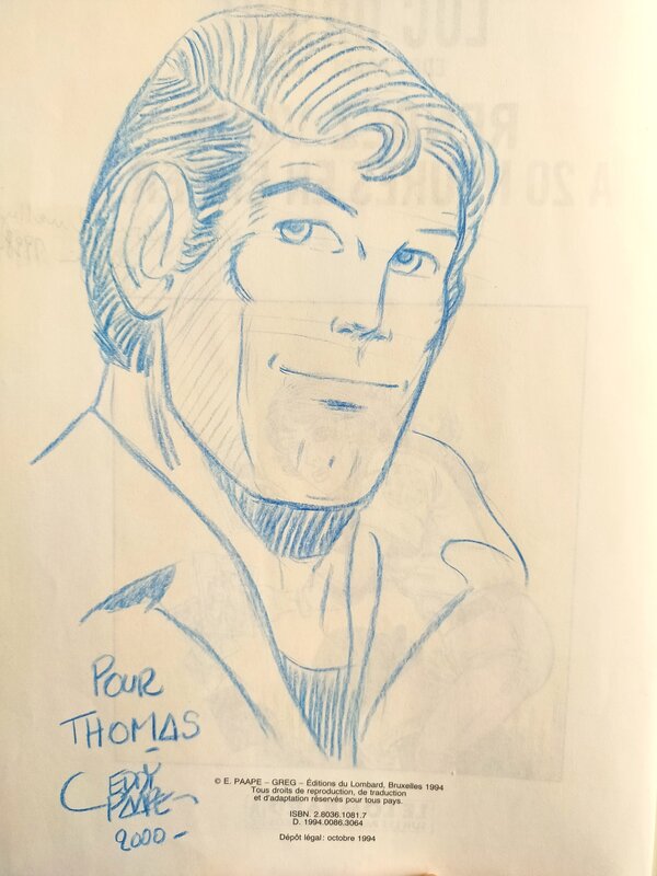 Luc Orient, tome 18 by Eddy Paape - Sketch