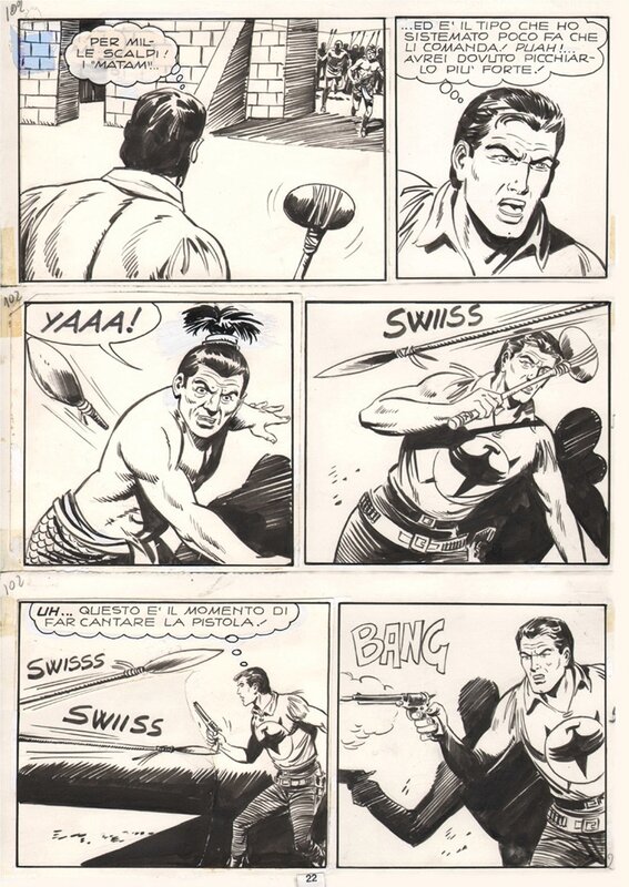 Zagor par Franco Donatelli - Planche originale