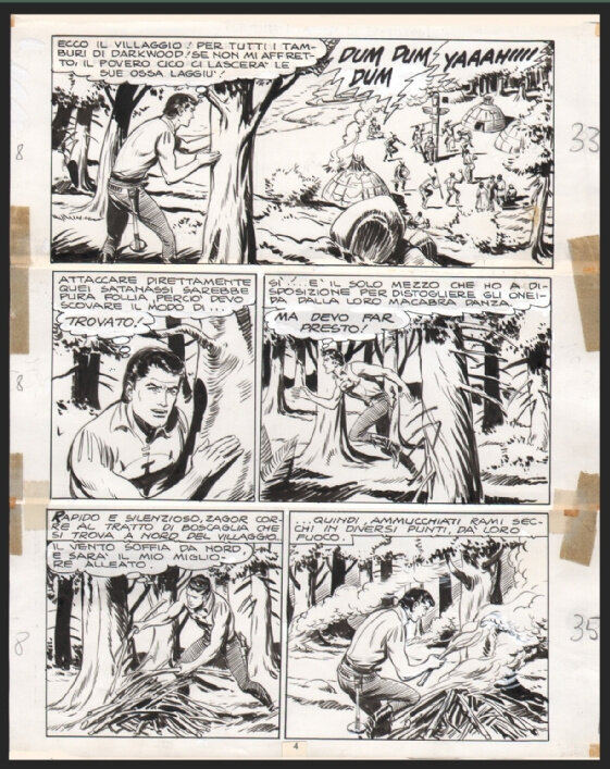 ZAGOR par Fergal, Gallieno FERRI - Planche originale