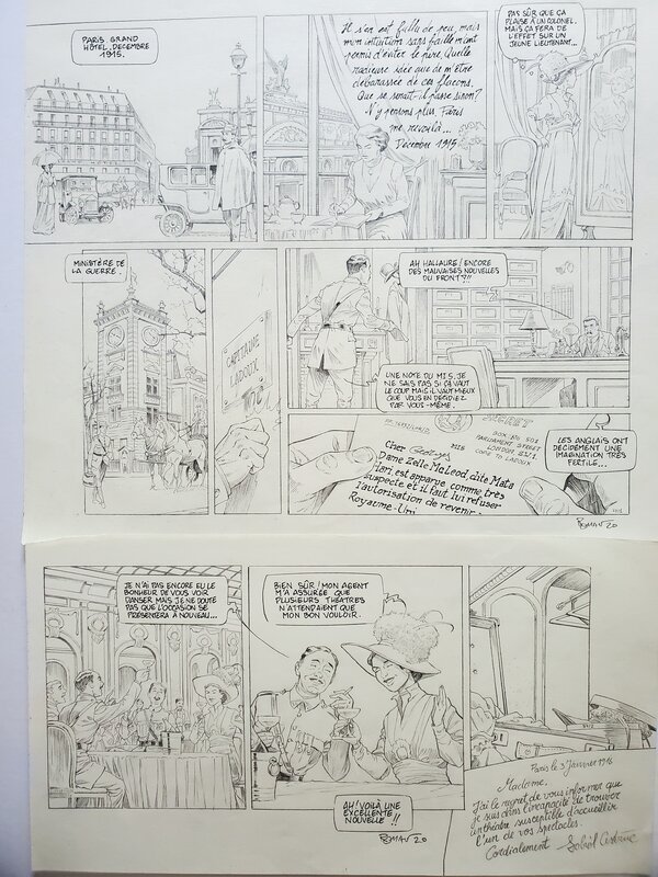 Olivier Roman, RENDEZ-VOUS AVEC X PARIS 1917- MATA HARI - Comic Strip