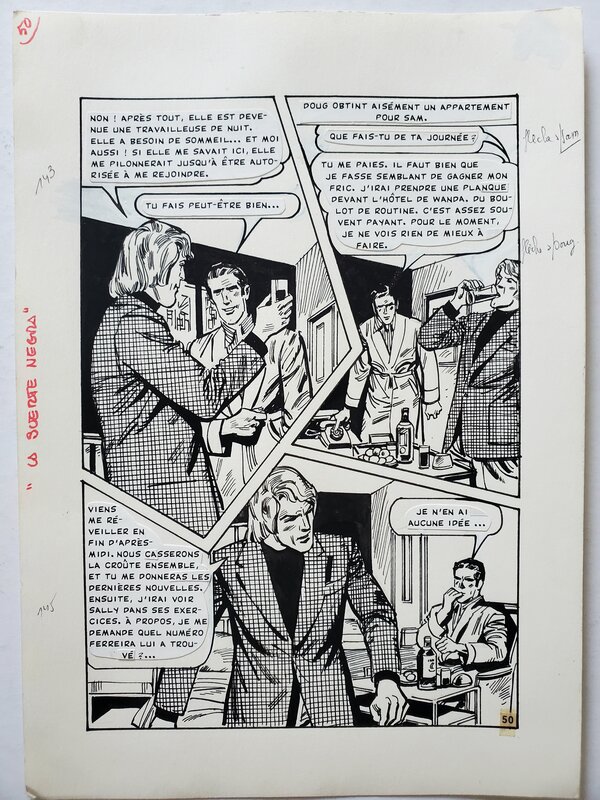 M.G Braun, SAM ET SALLY  T19 LA CHANCE NOIRE - Planche originale