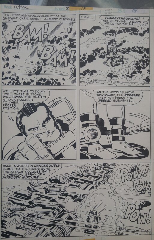 Omac par Jack Kirby - Planche originale