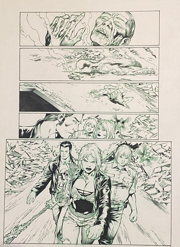 Witchblade par Fred Benes, Diego Bernard - Planche originale