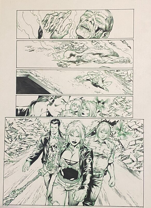 Witchblade par Fred Benes - Planche originale