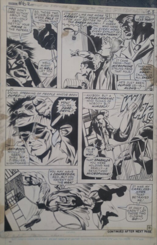 Gene Colan, Daredevil #62 page 18 - Planche originale