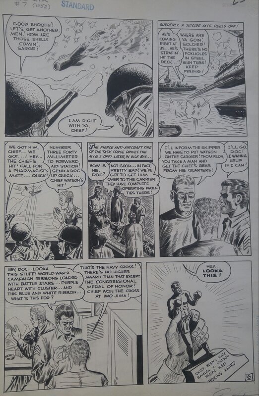 Exciting War #7 par Ken Landau - Planche originale