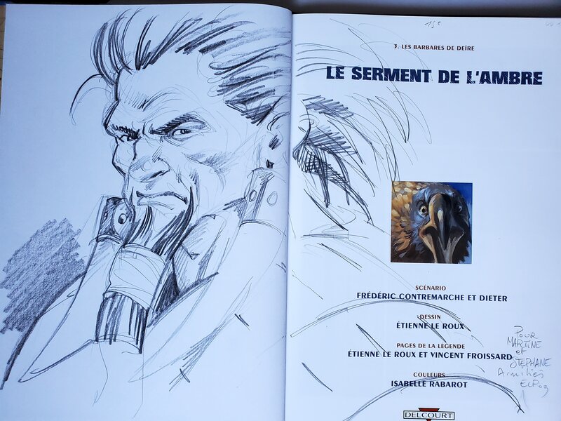 Le Roux, LE SERMENT DE L'AMBRE  T3 LES BARBARES DE DEÏRE - Sketch