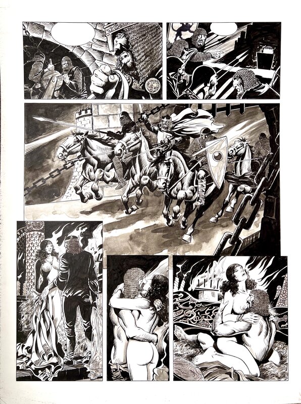 For sale - José María Martín Sauri, Arthur VOL 1, page de production #10 - Comic Strip