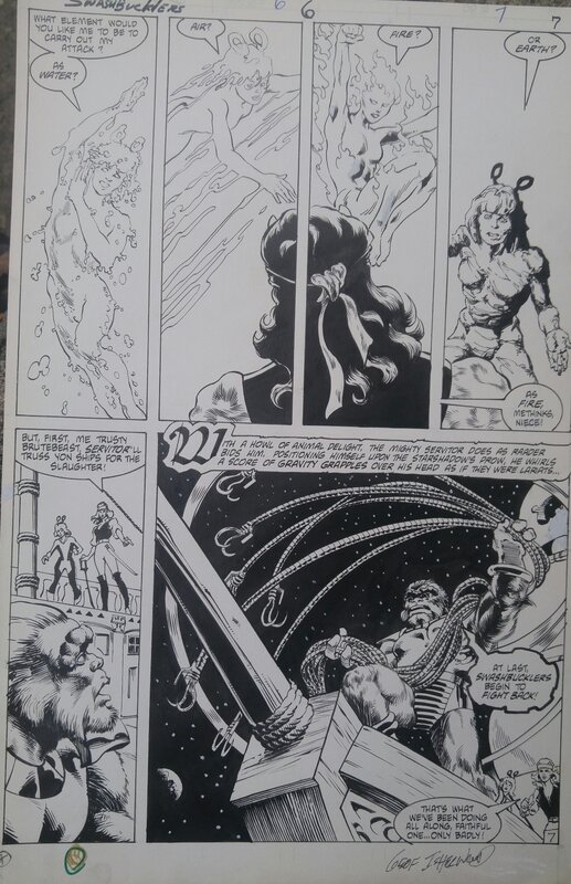 Geof Isherwood, Swords of the Swashbucklers #6 - Planche originale