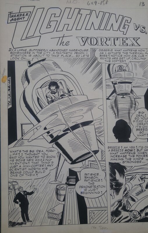 Mike Sekowsky, Thunder Agents #11 splash - Planche originale