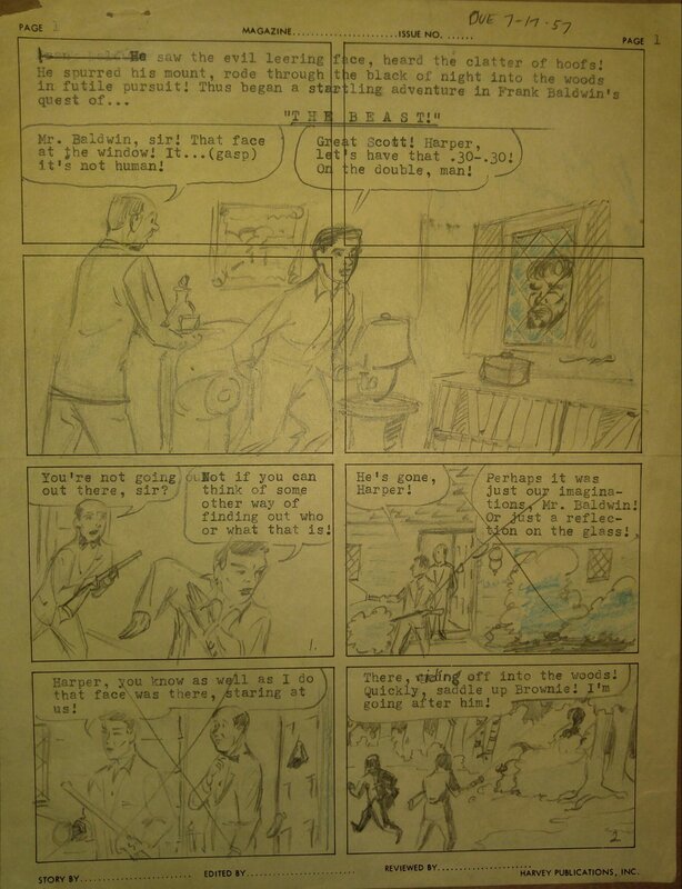 Bill Molno prelim layout - Comic Strip