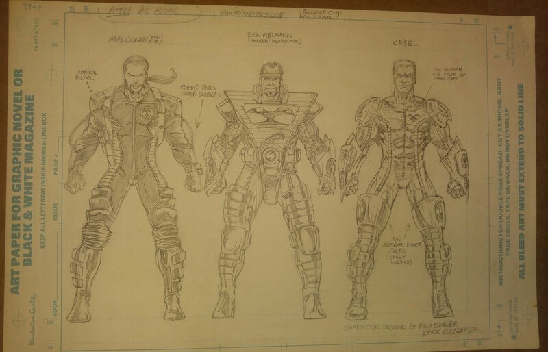 Rich Buckler, Character design model - Planche originale