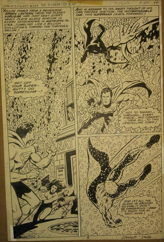 George Tuska Worlds Finest #254 - Planche originale