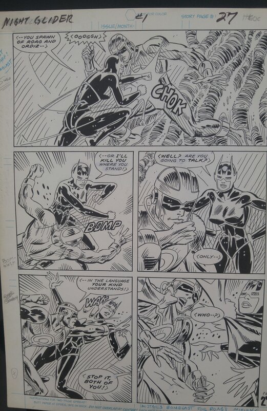 Nightglider par Don Heck - Planche originale