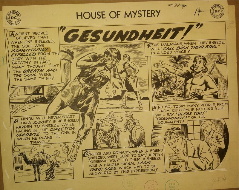 Morris Waldinger, House of Mystery # 37 - Planche originale