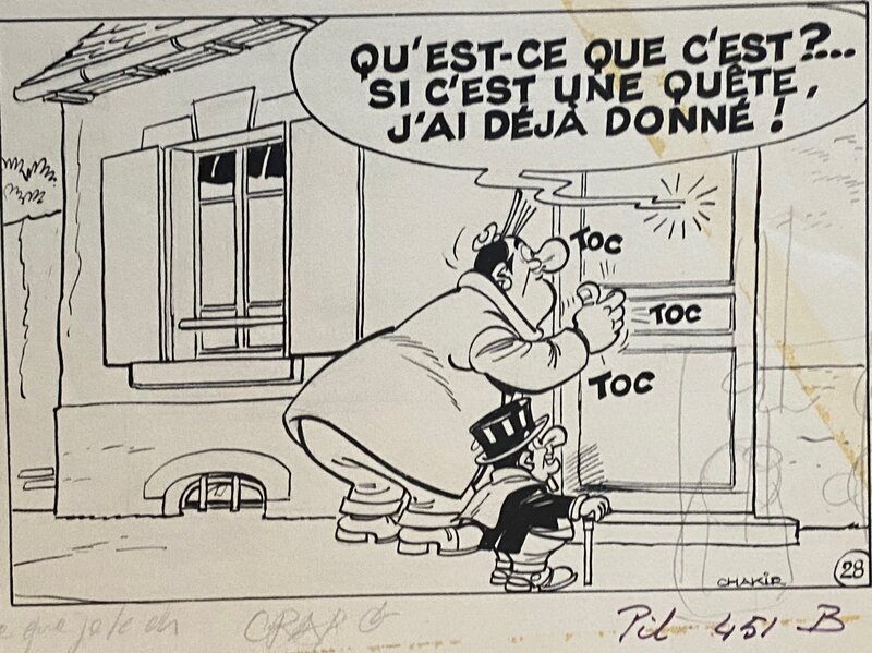 Jean Chakir, case originale, Tracassin et Angelure. - Comic Strip