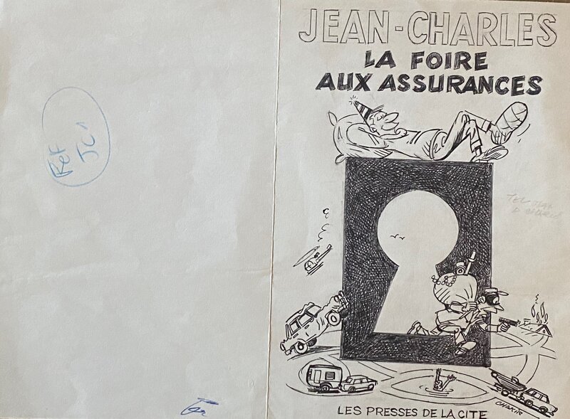 Jean Chakir, dessin original de couverture, 