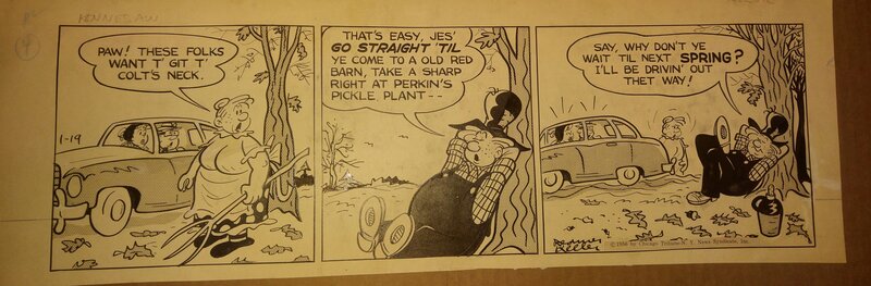 Kennesaw strip art par Charles Reamer Keller - Planche originale