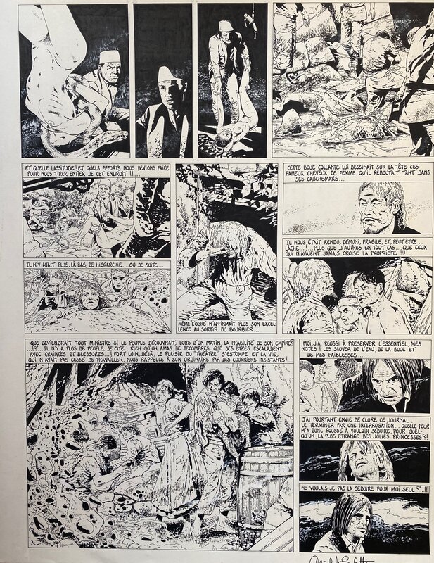 Michel Schetter, planche originale, 