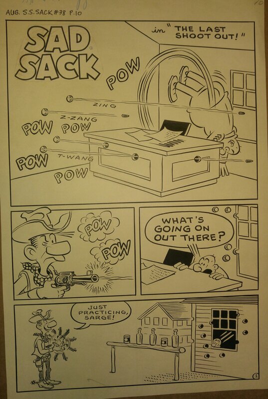 Sad sad Sack #38 par Fred Rhoads - Planche originale