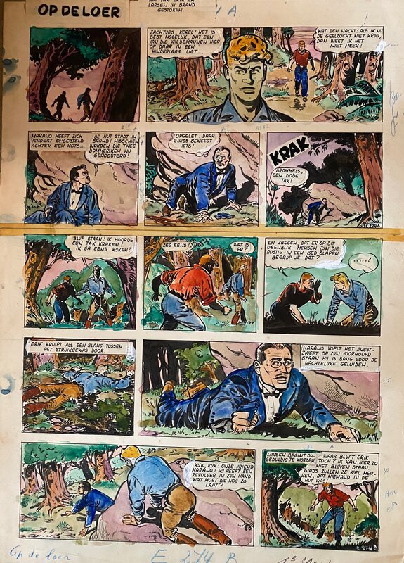 Sirius, planche originale, L'Epervier Bleu, 