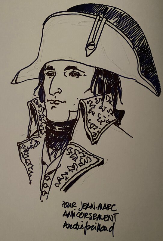 André Juillard, illustration originale, Bonaparte. - Illustration originale