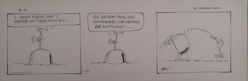 Johnny Hart, B.c.  You never take me anywhere! - Comic Strip