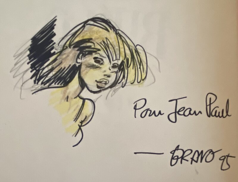 Émile Bravo, illustration originale, Jeune Femme Personnage de l'album 