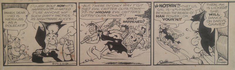 Lil' Abner strip par Al Capp - Planche originale