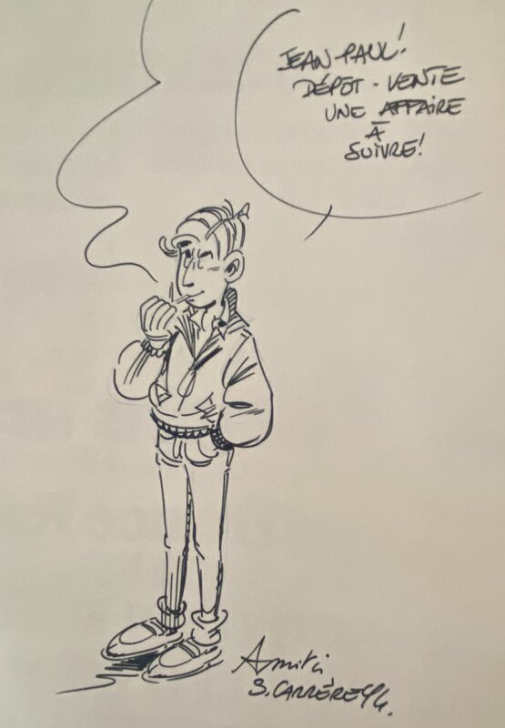 Serge Carrère, illustration originale, Léo Loden, 