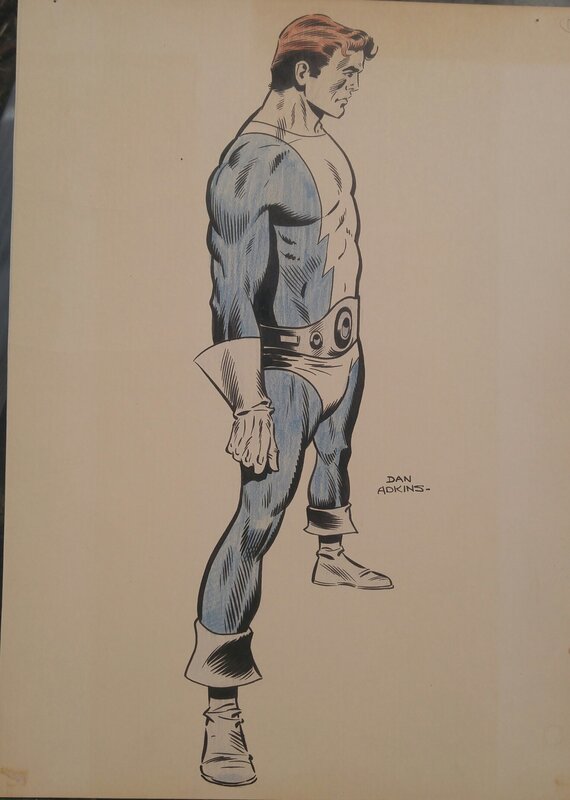 Dan Adkins Tower 1973 Drawing - Comic Strip