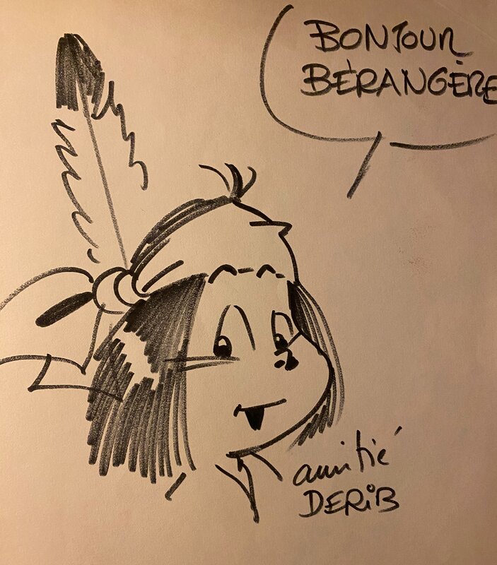Derib, illustration originale, Yakari. - Sketch