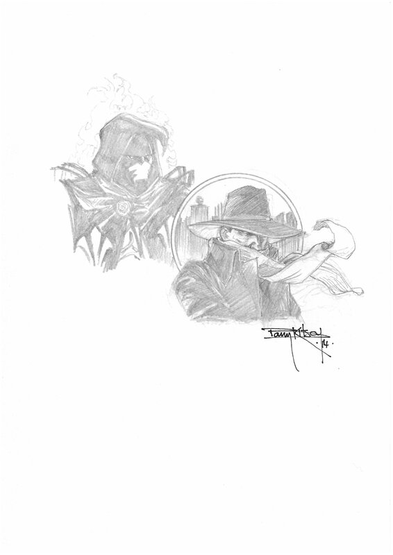 Azrael Shadow by Barry Kitson - Sketch