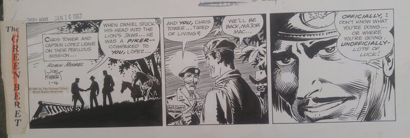 Green Beret par Joe Kubert - Planche originale