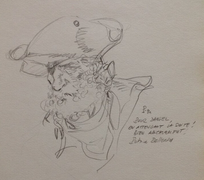 Patrice Pellerin, illustration originale, le pirate Barbe Rouge, Héros de 