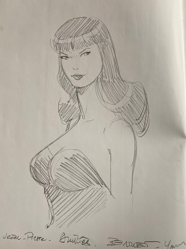 Philippe Berthet, illustration originale, Dottie, alias Poison Ivy. - Sketch