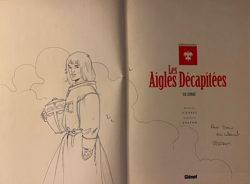 Michel Pierret, illustration originale, Hugues de Crozenc, 