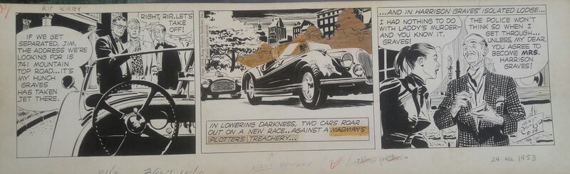 Rip Kirby par Alex Raymond - Planche originale