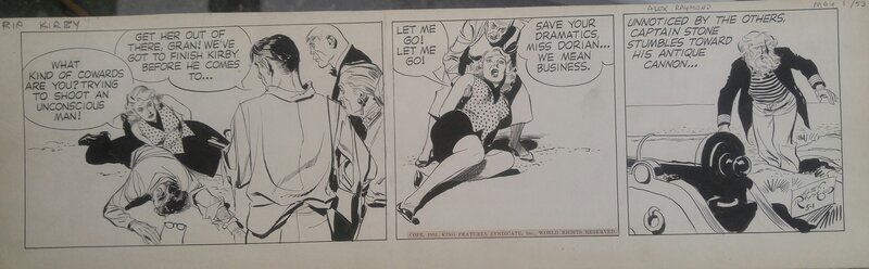 Rip Kirby par Alex Raymond - Planche originale