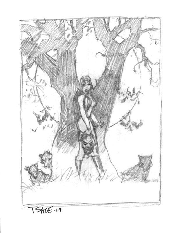 Tim Sale, Vampirella Cover Prelim - Original Illustration