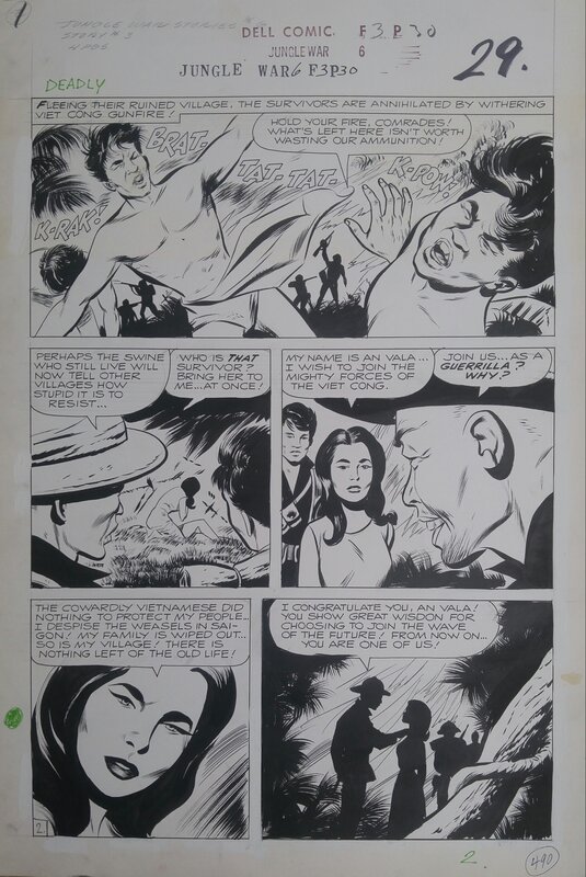 Joe Sinnott, Vince Colletta, Jungle War Stories #6 - Planche originale