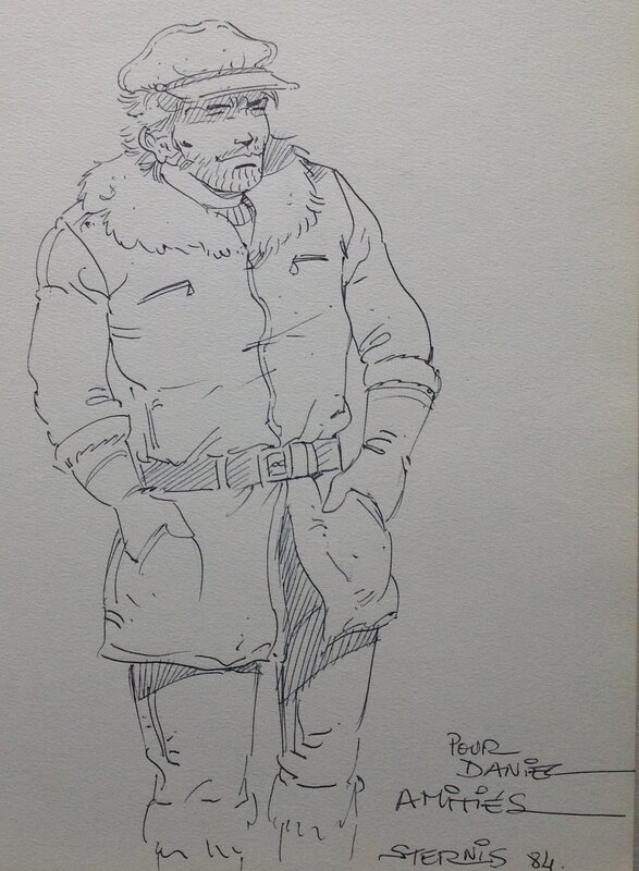 Philippe Sternis, illustration originale représentant un des héros de 