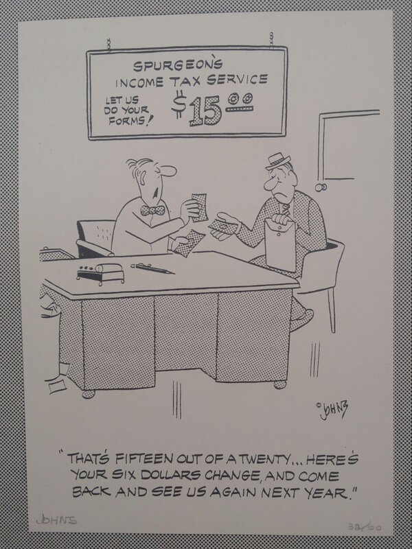 Tax Time by Al Johns - Comic Strip