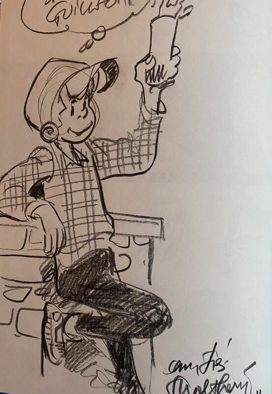 François Walthéry, illustration originale, Jacky et Celestin, 