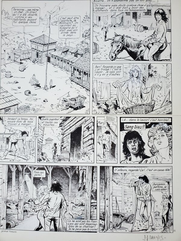 Jean-François Charles, LES PIONNIERS DU NOUVEAU MONDE T2 LE GRAND DEMENAGEMENT planche originale n°15 - Comic Strip