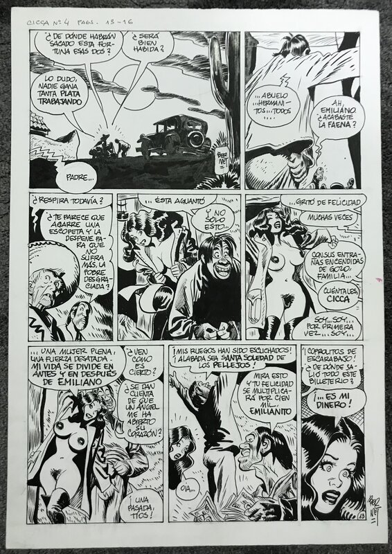 Jordi Bernet, Cicca Dum Dum, #4 pg13 - Planche originale