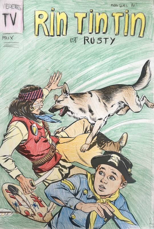 Carlo Marcello, Rin Tin Tin et Rusty # 97 - Le Grand Loup - Couverture originale