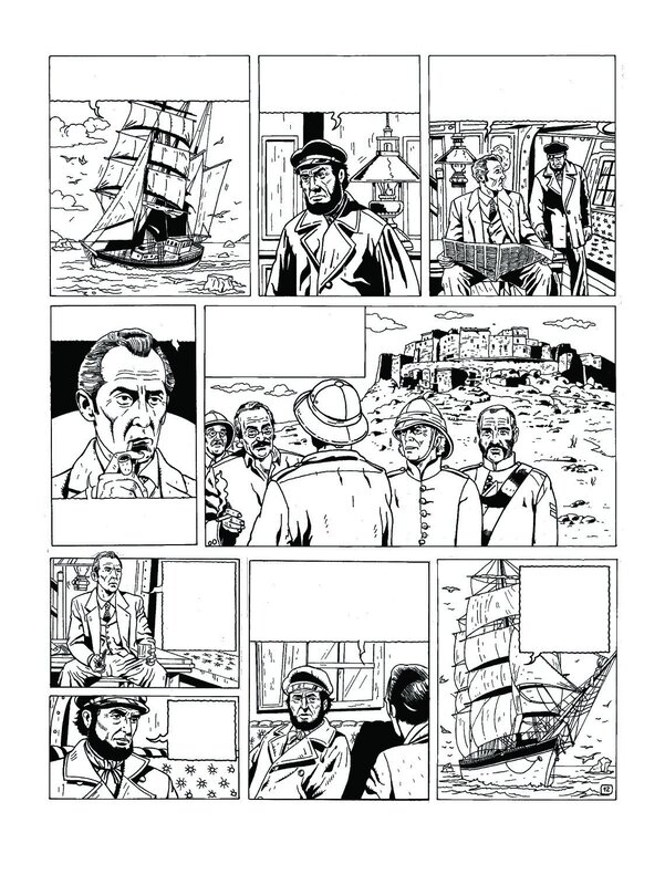 Frédéric Marniquet, Le tombeau des cathares - Planche originale