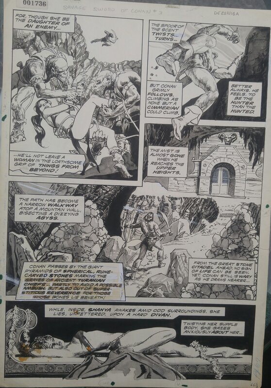 Tony DeZuniga, Conan Savage Sword #3 - Illustration originale